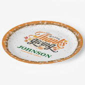 感謝祭オフィスパーティー ペーパープレート (アングル)