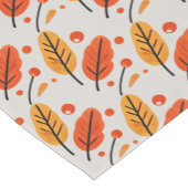 感謝祭オレンジイエロー紅葉 エレガント ショートテーブルランナー (コーナー)