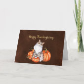 感謝祭オレンジカボチャ シーズンカード (正面)