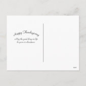 感謝祭オレンジストロフラワームーンフローラ シーズンポストカード (裏面)