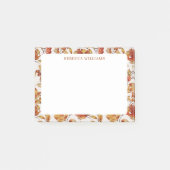 感謝祭オレンジ紅葉名テンプレート ポストイット (正面)