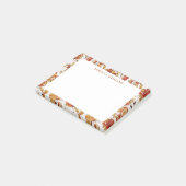 感謝祭オレンジ紅葉名テンプレート ポストイット (アングル)