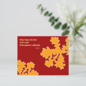 感謝祭オーク葉のポストカード シーズンポストカード (スタンド正面)