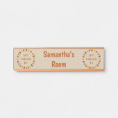 感謝祭オーク葉名前をカスタムする サインプレート (正面)