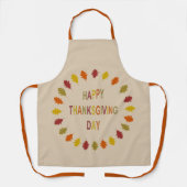 感謝祭オーク葉材 エプロン (正面)