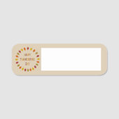 感謝祭オーク葉材 名札 (正面)