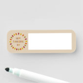 感謝祭オーク葉材 名札 (インサイチュ)