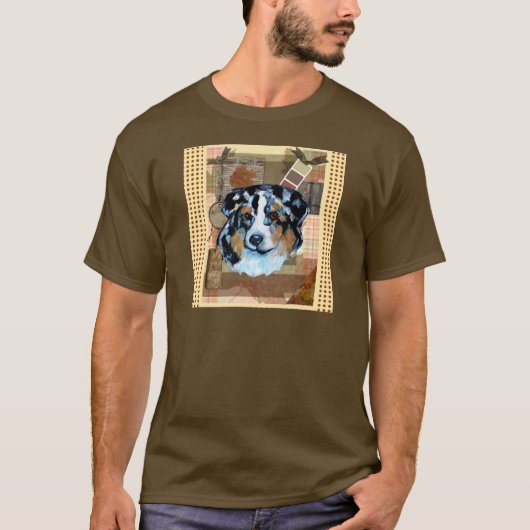 感謝祭オーストラリアン・シェパード Tシャツ (正面)