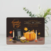 感謝祭オーナメント招待状 招待状 (スタンド正面)