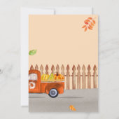 感謝祭オープンハウスオレンジトラックおもしろい 招待状 (裏面)