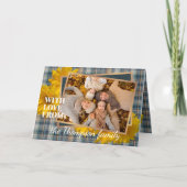 感謝祭カスタムのホリデーカードを愛する人 シーズンカード (正面)