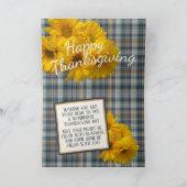 感謝祭カスタムのホリデーカードを愛する人 シーズンカード (内部)