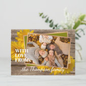 感謝祭カスタムのホリデーカードを愛する人 シーズンカード (スタンド正面)