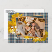 感謝祭カスタムのホリデーカードを愛する人 ポストカード (正面/裏面)