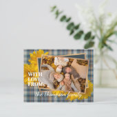 感謝祭カスタムのホリデーカードを愛する人 ポストカード (スタンド正面)