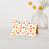 感謝祭カスタム七面鳥の写真コラージュ プレイスカード (裏面)