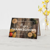 感謝祭カスタム休日メッセージノート カード (黄色い花)