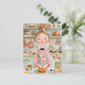 感謝祭カナダはがきコージキッチンパンケーキ ポストカード (スタンド正面)