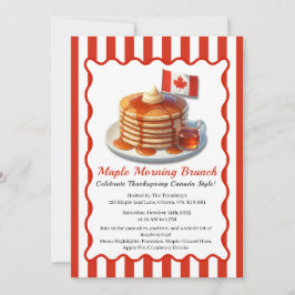 感謝祭カナダスタイル | メープルモーニングブランチ 招待状