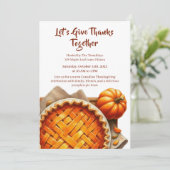 感謝祭カナダ | コージーパンプキンパイギャザリング 招待状 (スタンド正面)