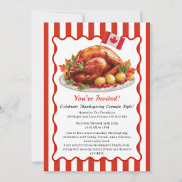 感謝祭カナダ | コージーローストターキーギャザリング 招待状