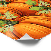 感謝祭カボチャかわいい猫 ポスター (コーナー)