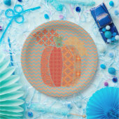 感謝祭カボチャとシェブロン、紙プレート9" ペーパープレート (パーティー)