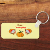 感謝祭カボチャと七面鳥 キーホルダー (正面)