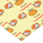 感謝祭カボチャと七面鳥 テーブルクロス (アングル)