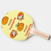 感謝祭カボチャと七面鳥 卓球ラケット (横)