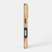 感謝祭カボチャと離れパターン iPhone 16ケース (右側面)
