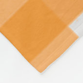 感謝祭カボチャのオレンジバッファロープレイド フリースブランケット (角)