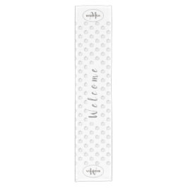 感謝祭カボチャスケッチとモノグラムl名 ショートテーブルランナー