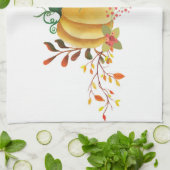 感謝祭カボチャデザイン キッチンタオル (折り畳み)