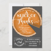 感謝祭カボチャパイボランティア給食はがき 招待状 (正面)