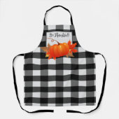 感謝祭カボチャ水牛プレイドエプロン エプロン (正面)