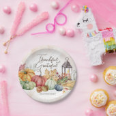 感謝祭カボチャ素朴秋紙プレート ペーパープレート (パーティー)