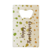 感謝祭カボチャ クレジットカード栓抜き (正面)