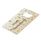 感謝祭カボチャ クレジットカード栓抜き (正面アングル)