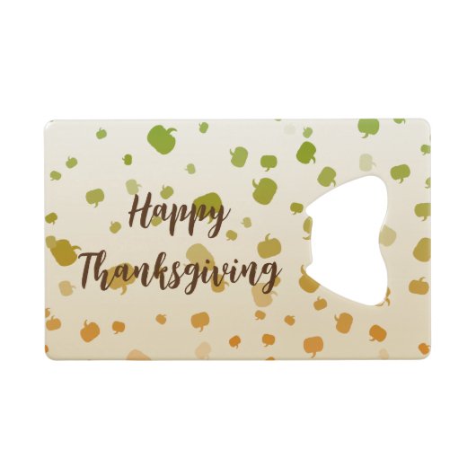 感謝祭カボチャ クレジットカード栓抜き (正面(横))