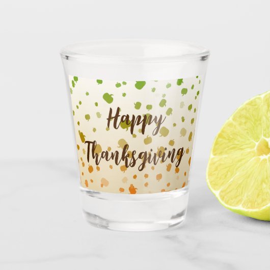 感謝祭カボチャ ショットグラス (正面)