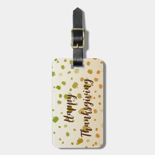 感謝祭カボチャ ラゲッジタグ (正面縦)