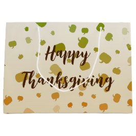 感謝祭カボチャ ラージペーパーバッグ