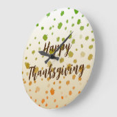 感謝祭カボチャ ラージ壁時計 (傾斜)