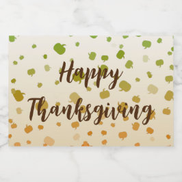 感謝祭カボチャ リキュールボトルラベル