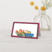 感謝祭カボチャ |書お客様の名前 プレイスカード (裏面)