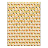 感謝祭カボチャ&紅葉オンライトベージュ テーブルクロス (正面)