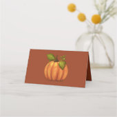 感謝祭カボチャinコーナーのテンテッド座席表 プレイスカード (裏面)