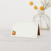 感謝祭カボチャinコーナーのテンテッド座席表 プレイスカード (正面)