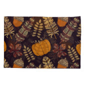 感謝祭カラフルの日、秋のパターン。 枕カバー (裏面)